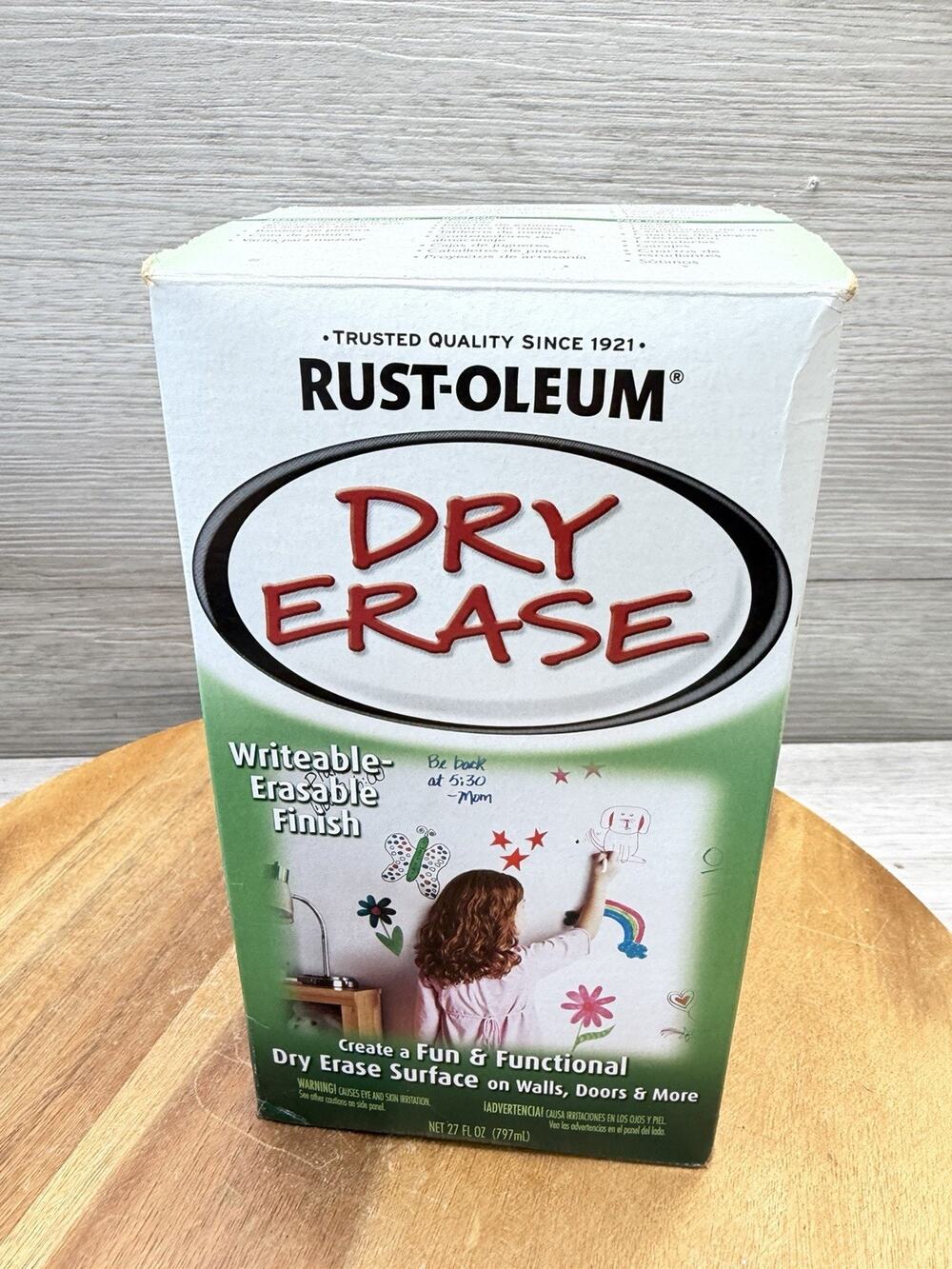 RUST-OLEUM DRY ERASE- WRITABLE/ERASABLE WHITE FINISH 16floz #241140